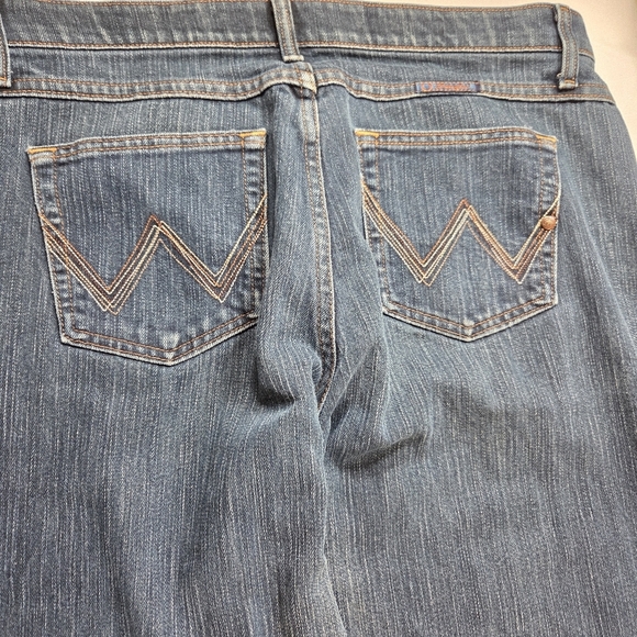 Wrangler Q Baby No Gap Waistband Bootcut Jeans Size 13/14 - Picture 9 of 11